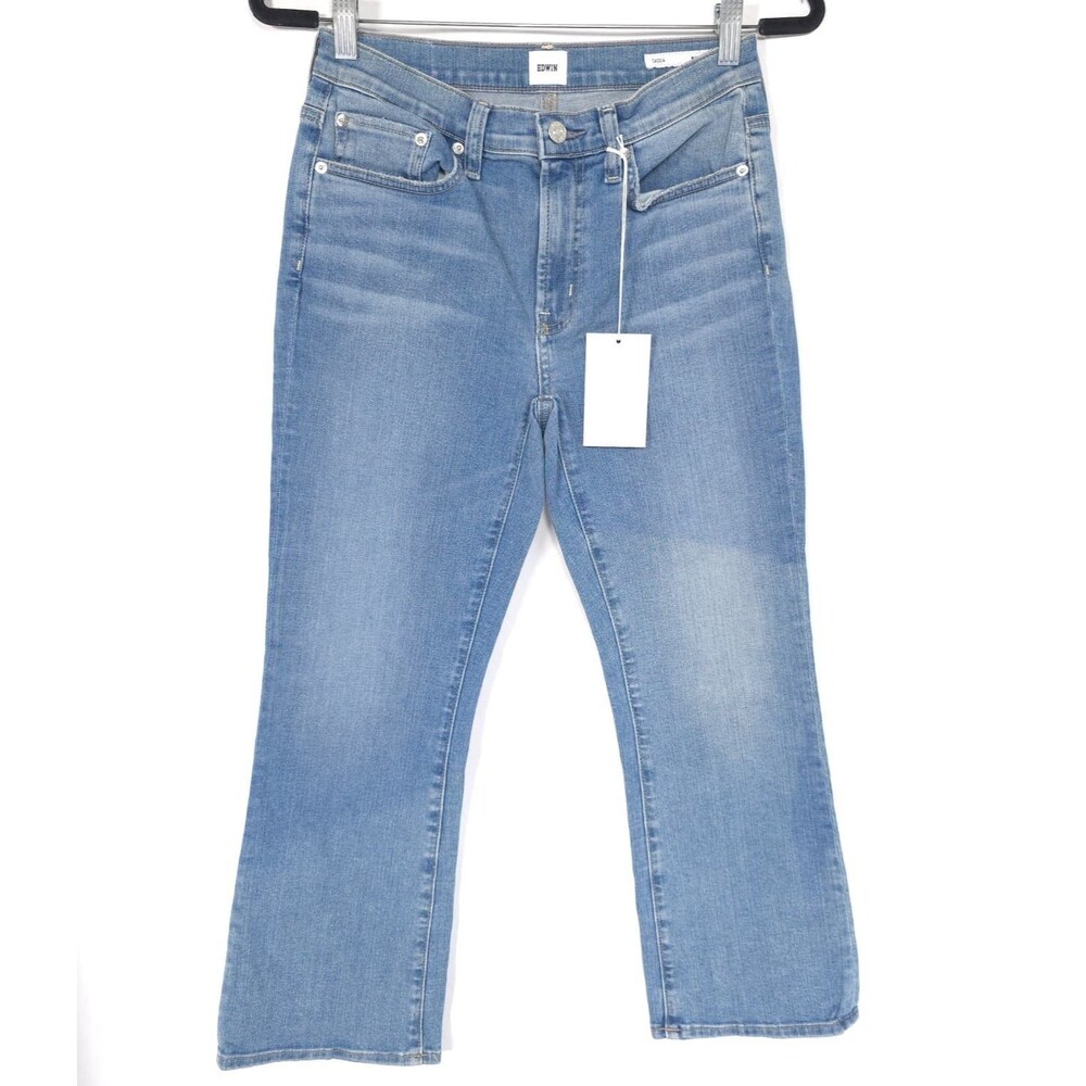 EDWIN Women’s New Cassia Mini Boot Bootcut Jeans 26 Blue Light Flare EW2002BICN